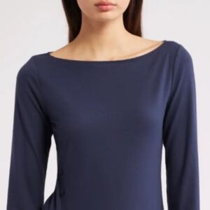 Abercrombie‎ & Fitch Boatneck Navy Top